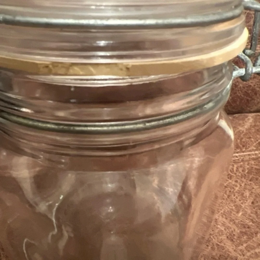 Vintage FIDENZA VITRARIA Per Alimenti Glass Canning Jar Made in‎ Italy Moonshine